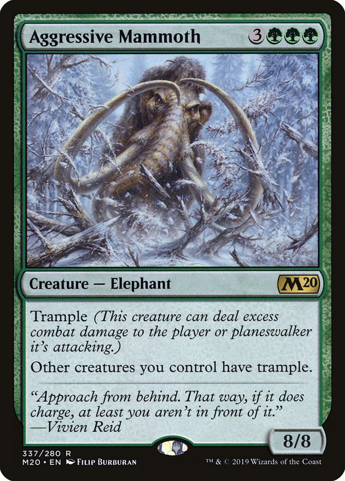 Aggressive Mammoth (M20-R-PP-FOIL)