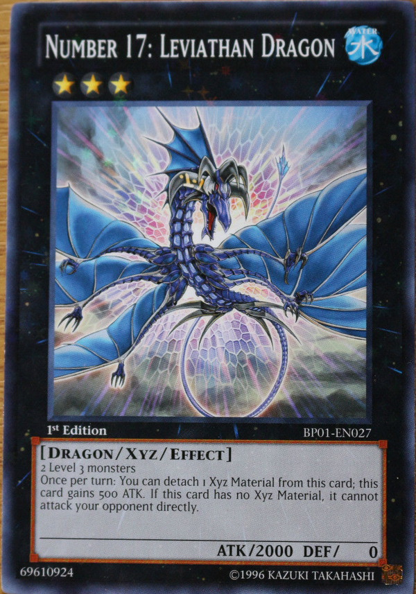 Number 17: Leviathan Dragon (Starfoil) (BP01-EN027) Starfoil Rare - Near Mint 1st Edition