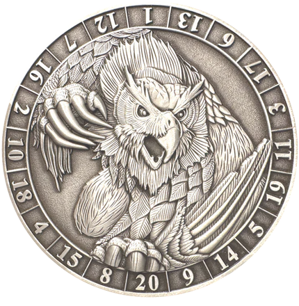 Dice Coin d20 Owlbear
