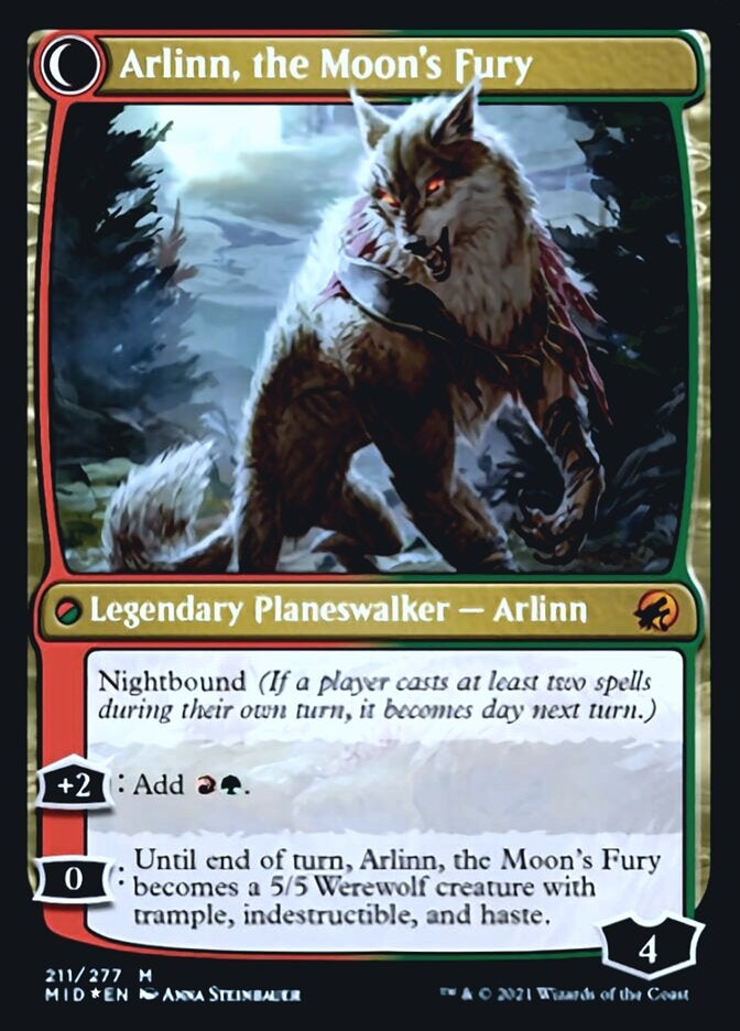 Arlinn, the Pack's Hope//Arlinn, the Moon's Fury (MID-M-PRE)