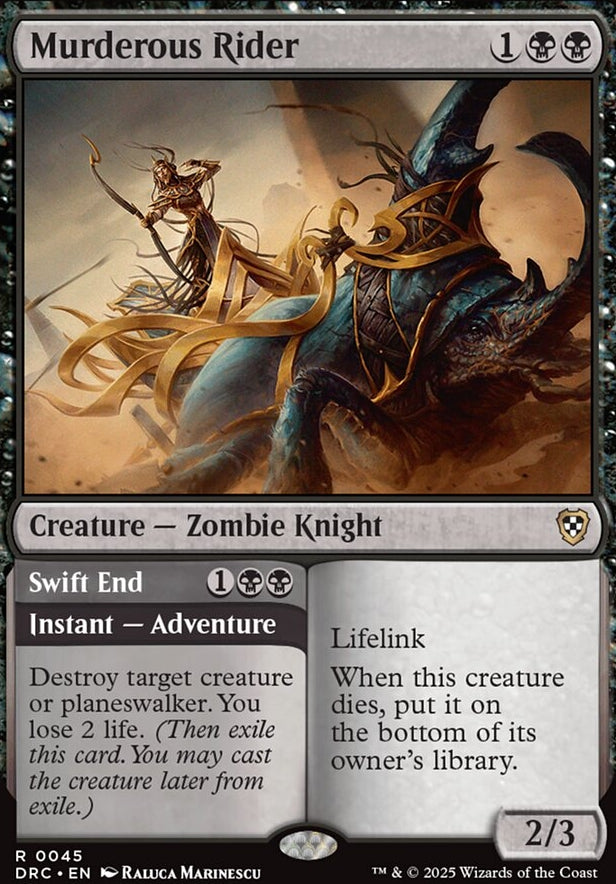Murderous Rider // Swift End [ #0045 ] (DRC-R)