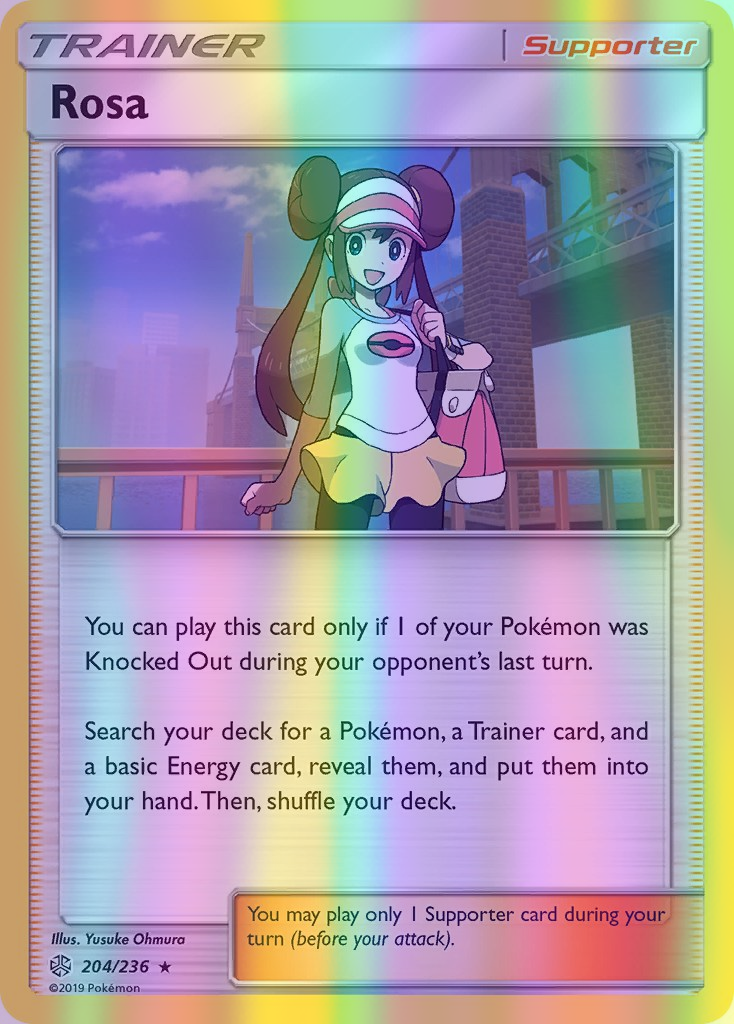 Rosa - 204/236 (CEC) Holo Rare - Near Mint Reverse Holofoil