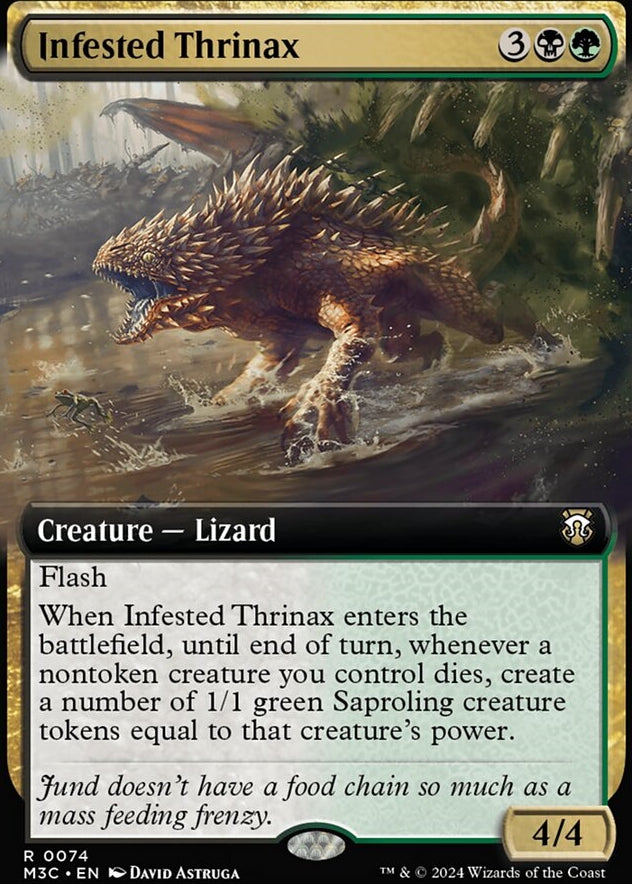 Infested Thrinax [#0074 Extended Art Ripple Foil] (M3C-R)