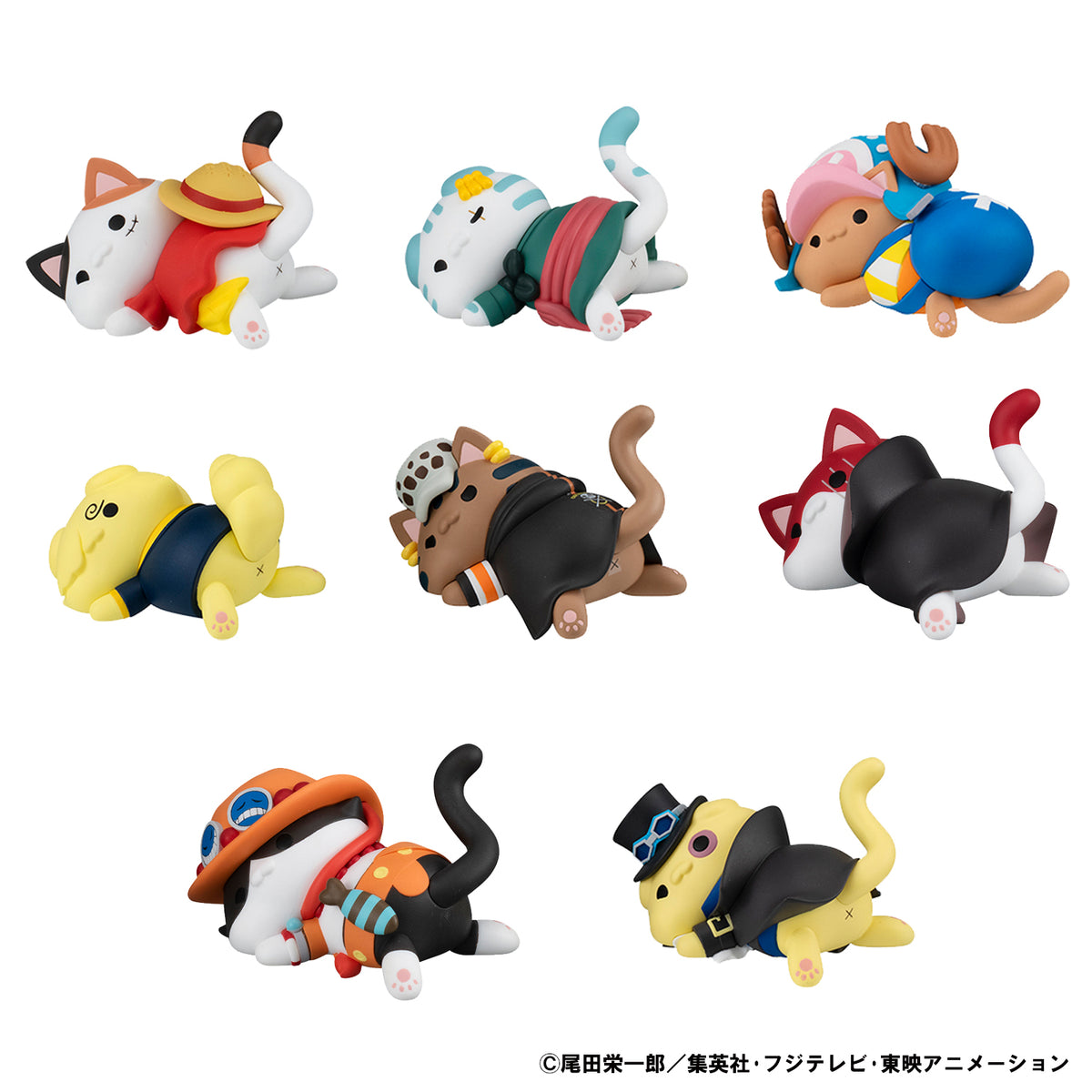 MEGA CAT PROJECT One Piece: Nyan Piece Nyan Sticky Kitties Blind Box