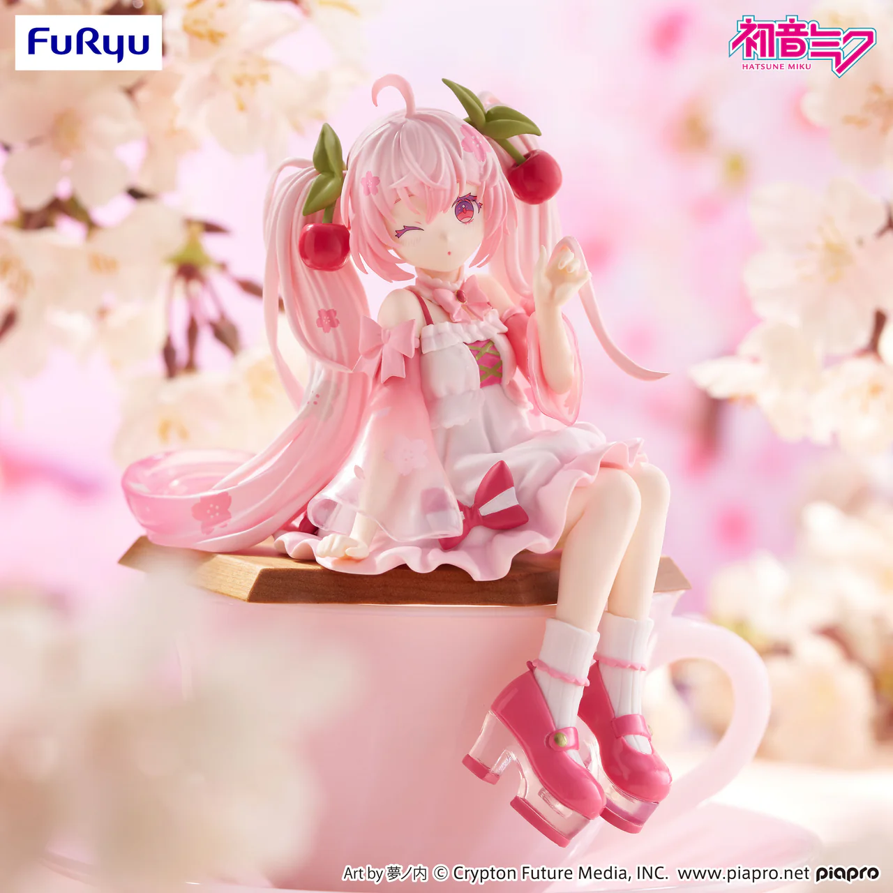 Sakura Miku 2025 Wink Ver. Hatsune Miku Noodle Stopper Figure
