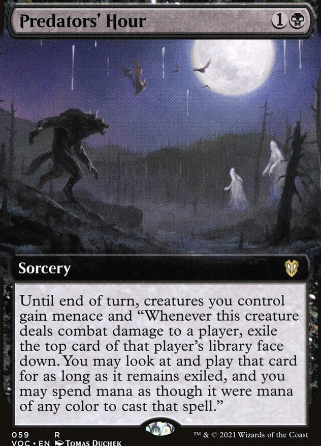 Predators' Hour [ #0059 Extended Art ] (VOC-R)