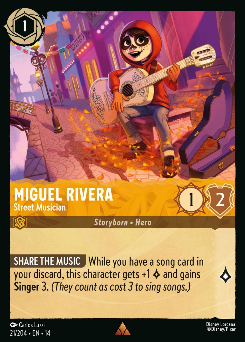 Miguel Rivera - Street Musician (021/204 - Hyperia City) Rare