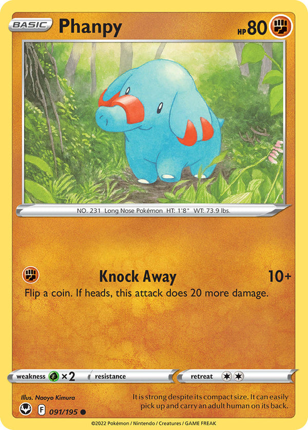 Phanpy - 091/195 (SWSH12) Common - Near Mint