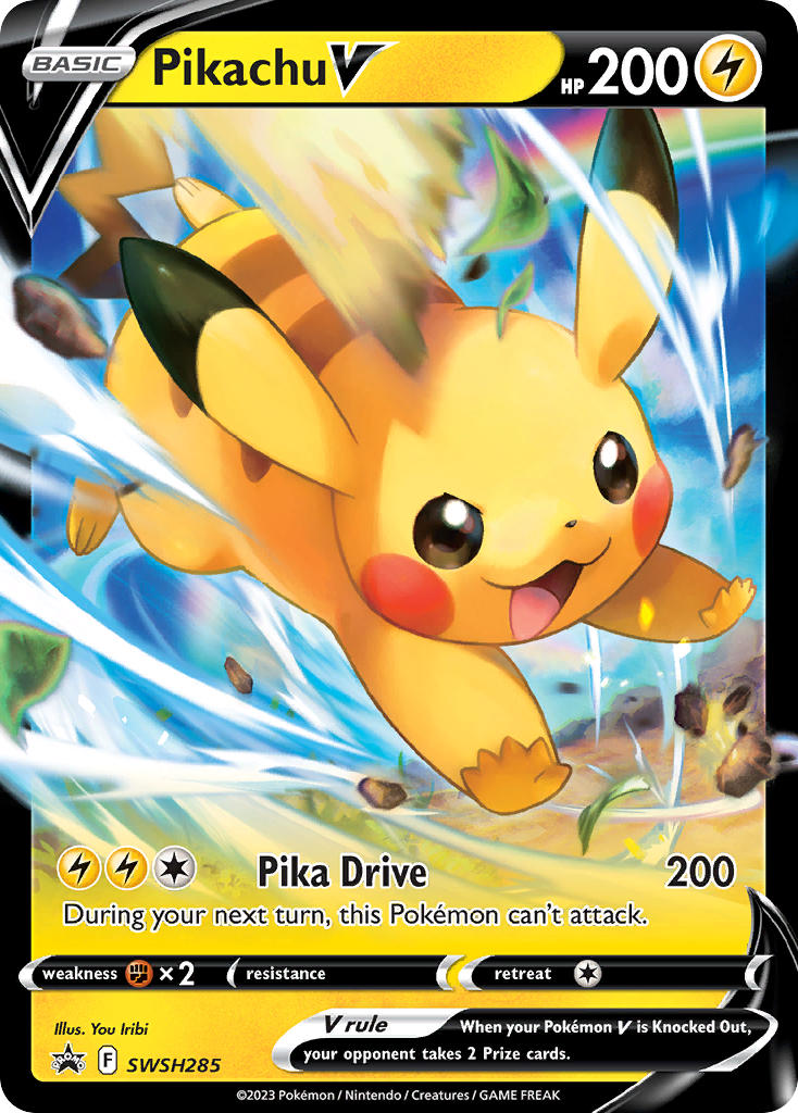 Pikachu V - SWSH285 (SWSH:PR) Promo - Near Mint Holofoil