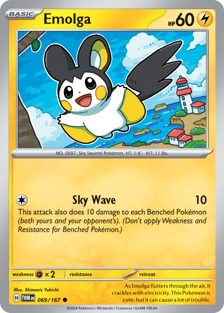 Emolga - 069/167 (TWM) Common - Near Mint