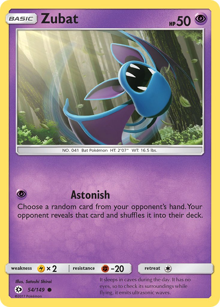 Zubat - 054/149 (SM01) Common - Near Mint