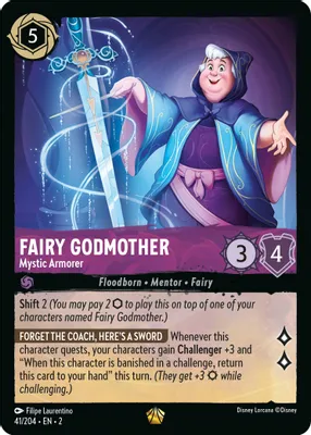 Fairy Godmother - Mystic Armorer (Rise of the Floodborn 41/204) Legendary - Near Mint