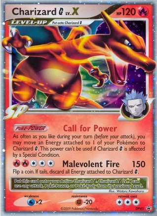 Charizard G LV.X - DP45 (PR) Promo - Light Played Holofoil