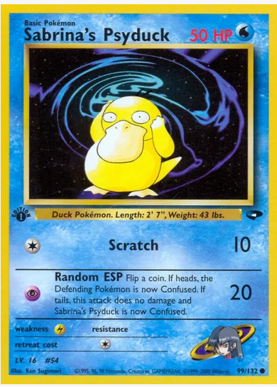 Sabrina's Psyduck (99/132) 1st Edition