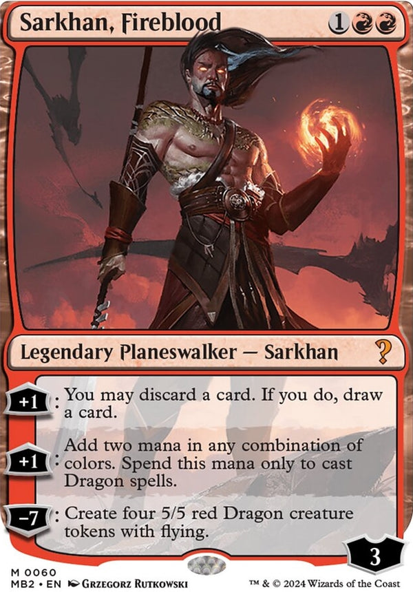 Sarkhan, Fireblood [#0060 White-Border] (MB2-M)