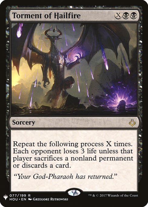 Torment of Hailfire [Mystery Booster #0795] (HOU-R) Light Play