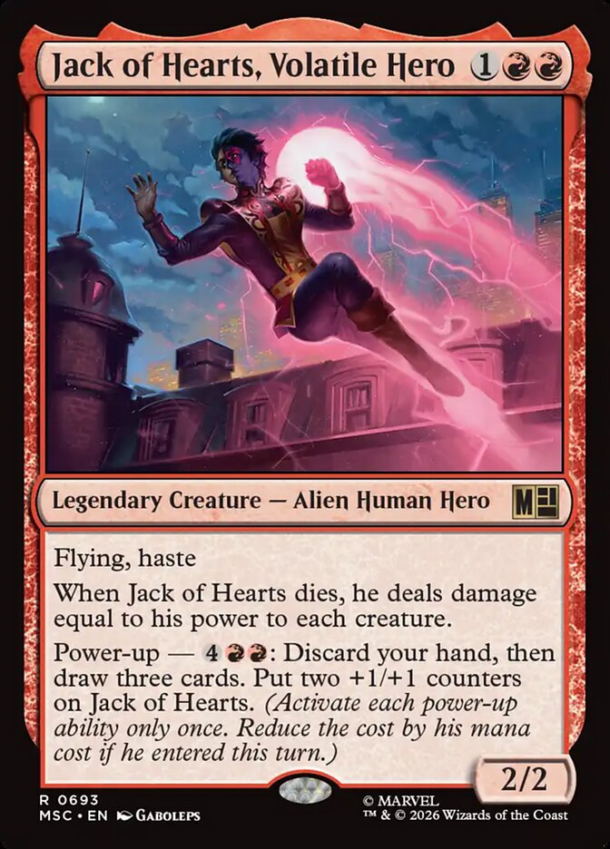 Jack of Hearts, Volatile Hero [ #0693 ] (MSC-R)