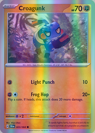 Croagunk - 023/064 (SFA) Common - Near Mint Reverse Holofoil