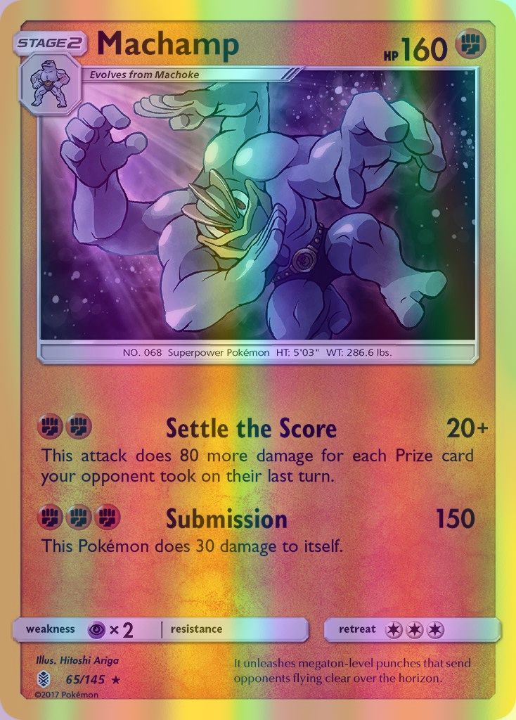 Machamp - 065/145 (SM:GRI) Holo Rare - Near Mint Reverse Holofoil