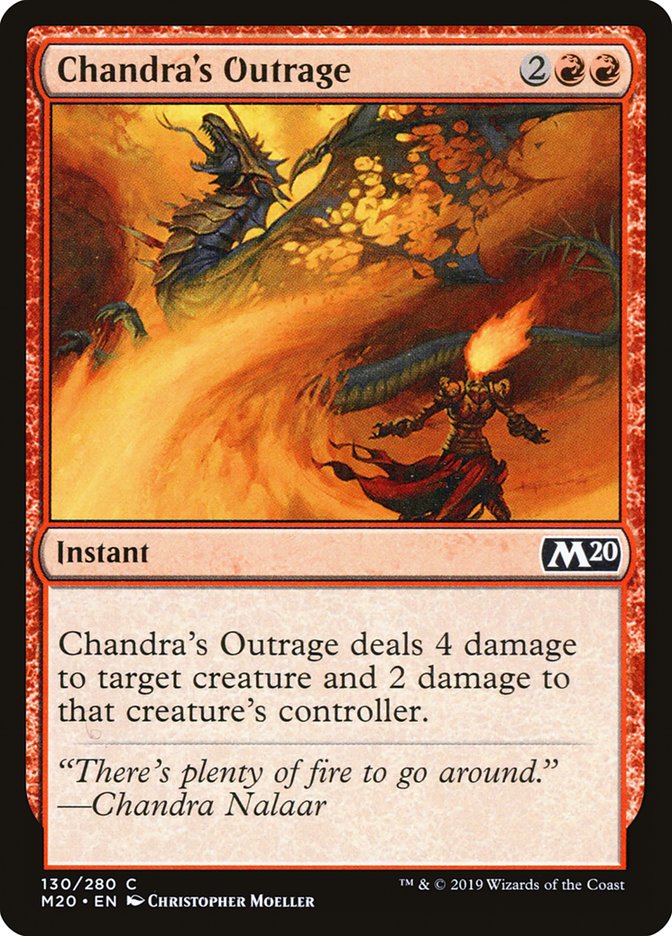 Chandra's Outrage (M20-C-FOIL)