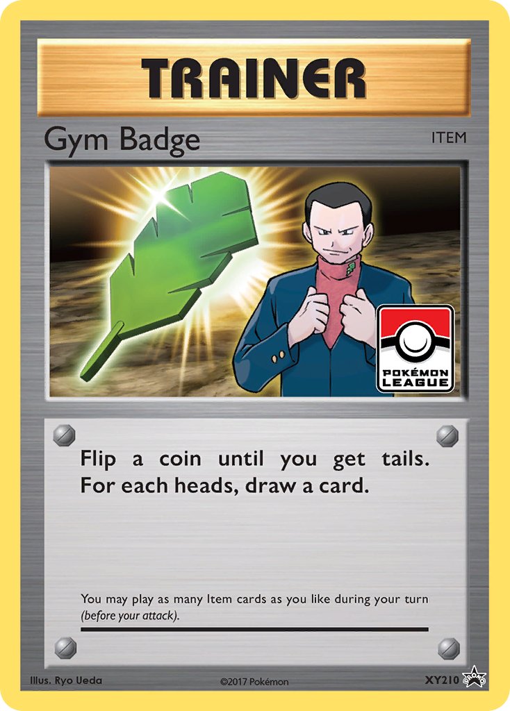 Gym Badge (Giovanni) - XY210 (XY:PR) Promo - Near Mint Holofoil