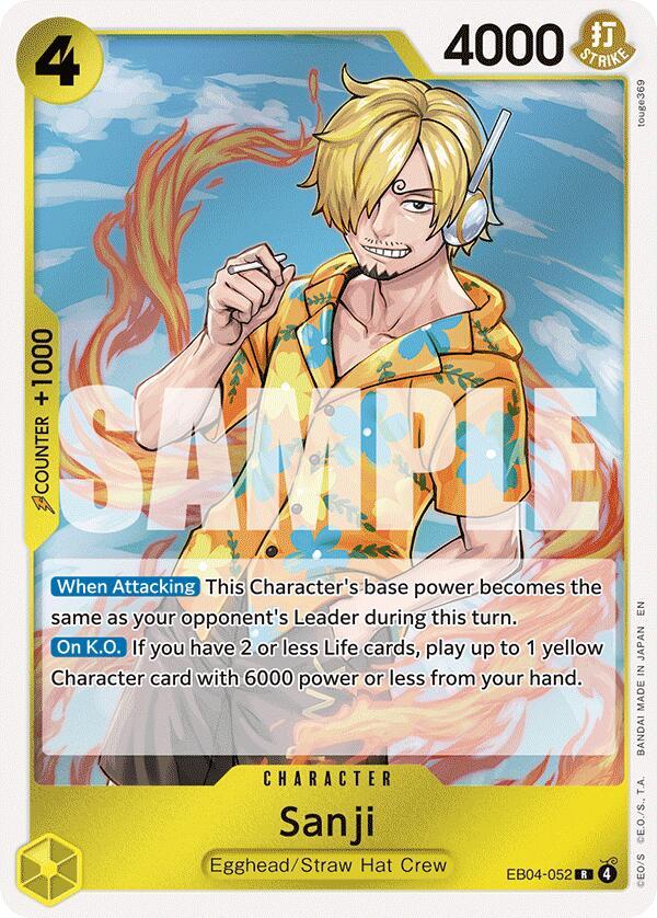 Sanji - EB04-052 (OP15-EB04) R - Near Mint