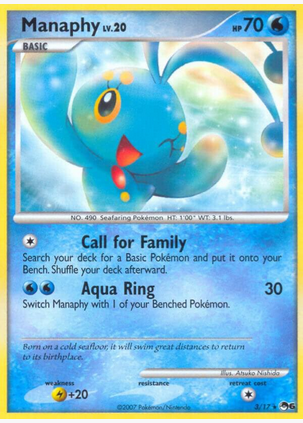 Manaphy - 003/017 (POP) Rare - Light Play