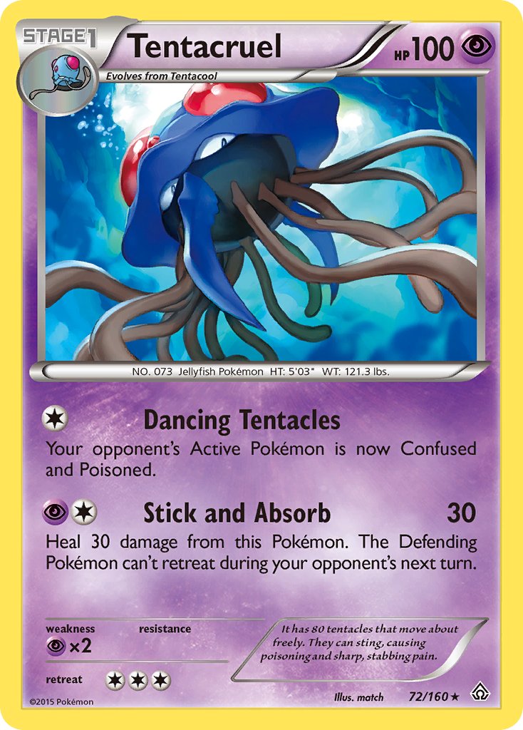 Tentacruel - 072/160 (PRC) Rare - Near Mint