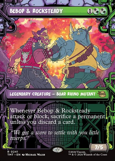 Bebop & Rocksteady [ #0241 Sewer Frame Showcase ] (TMT-R)
