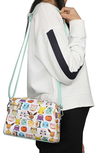 Pokemon Faces Metal Badge Handbag