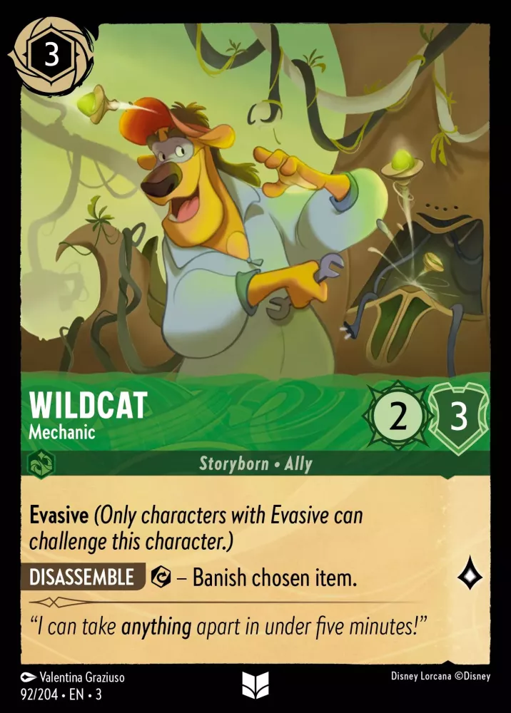 Wildcat - Mechanic (Into the Inklands 092/204) Uncommon - Near Mint