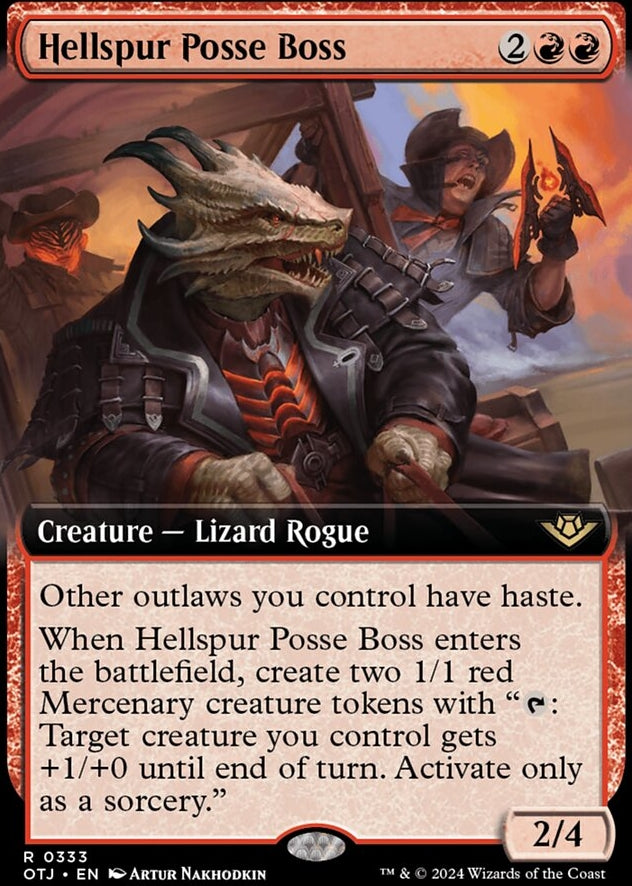 Hellspur Posse Boss [#0333 Extended Art] (OTJ-R)