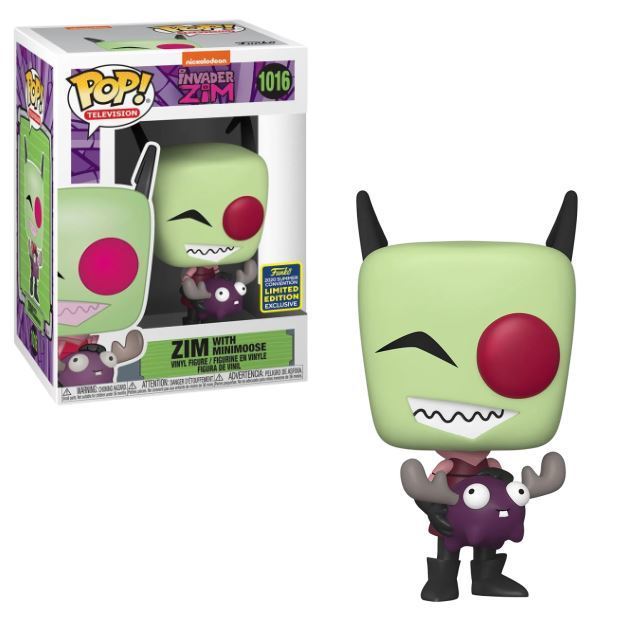 POP Figure: Invader Zim #1016 -  Zim with Minimoose (Damaged Box)