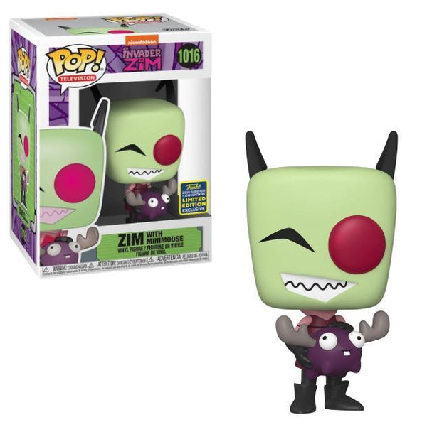 POP Figure: Nickelodeon #1016 - Invader Zim - Zim with Minimoose (Damaged Box)