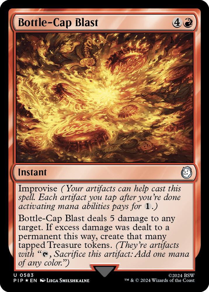 Bottle-Cap Blast [#0583 Surge Foil] (PIP-U) Damaged