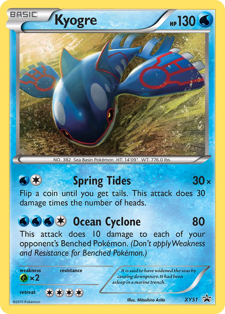 Kyogre - XY51 (XY:PR) Promo - Near Mint Holofoil