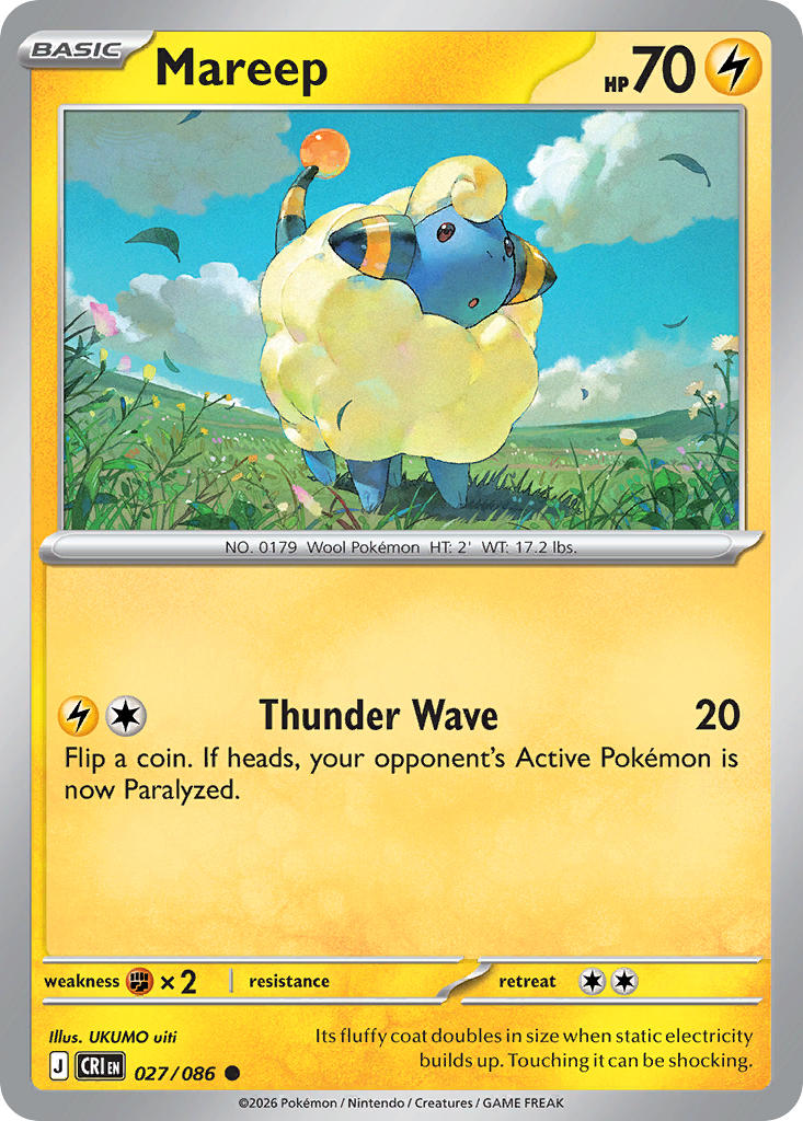 Mareep - 027/086 (CRI) Common