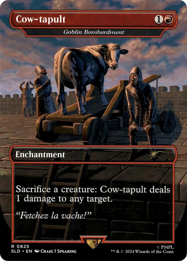 Cow-tapult - Goblin Bombardment [ #0825 ] (SLD-R-FOIL)