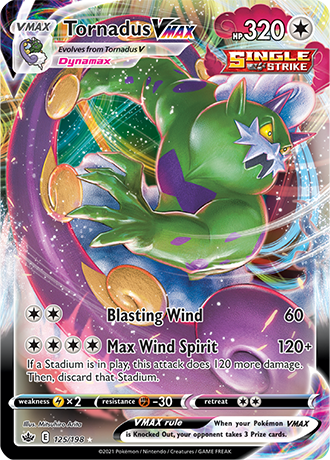 Tornadus VMAX - 125/198 (SWSH06) Ultra Rare - Near Mint Holofoil