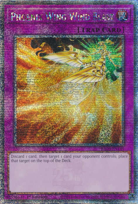 Phoenix Wing Wind Blast (RA03-EN149) Quarter Century Secret Rare - Near Mint 1st Edition