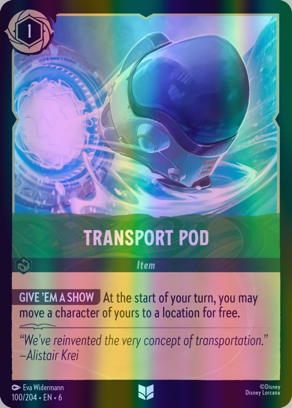 Transport Pod (Azurite Sea 100/204) Uncommon - Near Mint Cold Foil