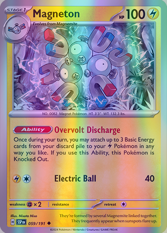 Magneton - 059/191 (SSP) Uncommon - Near Mint Reverse Holofoil