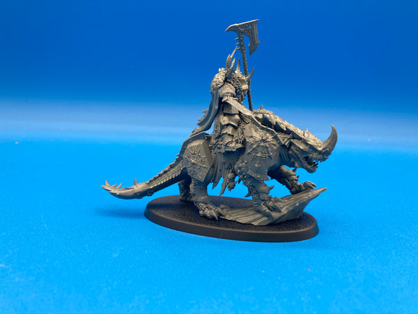 AoS: Slaves to Darkness - Chaos Lord on Krakadrak (USED) [Lot #1]