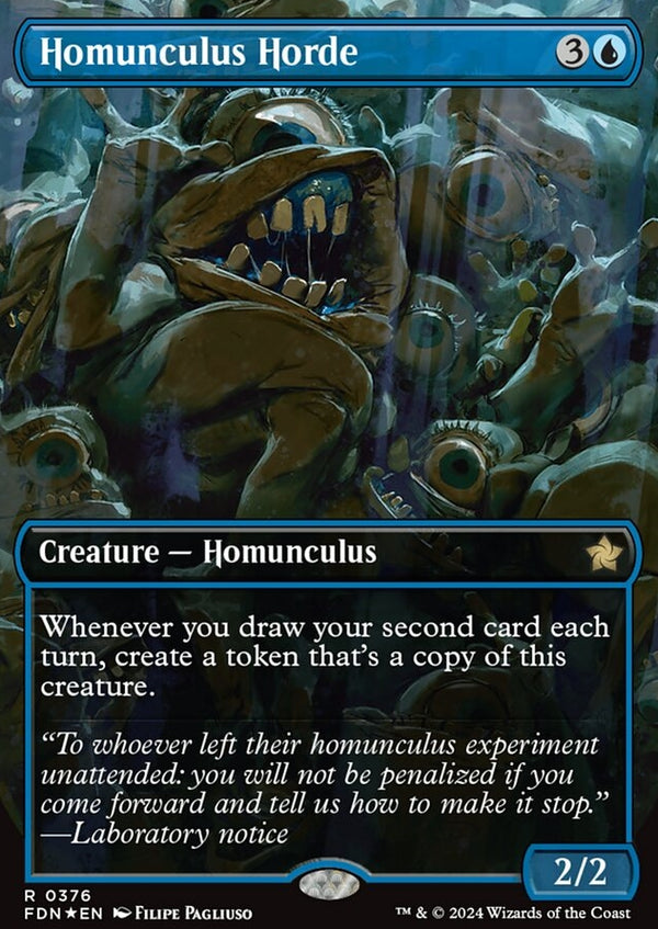 Homunculus Horde [#0376 Mana Foil] (FDN-R)