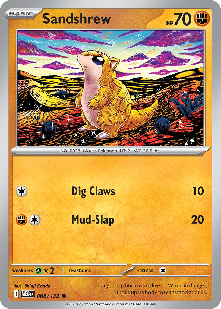 Sandshrew - 068/132 (MEG) Common