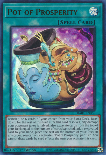 Pot of Prosperity (RA01-EN066) Prismatic Ultimate Rare - Near Mint 1st Edition