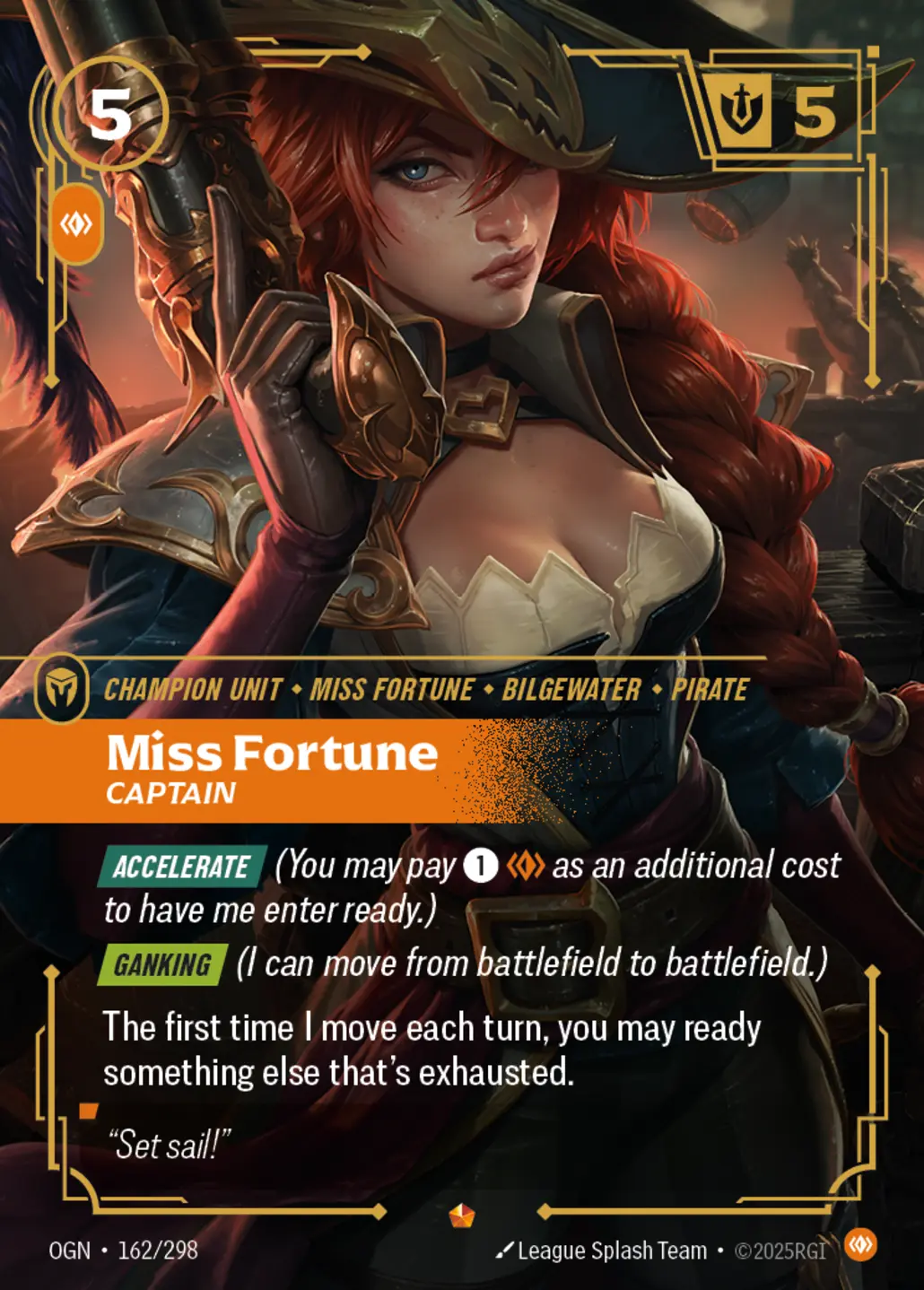 Miss Fortune - Captain - 162/298 (OGN) Epic