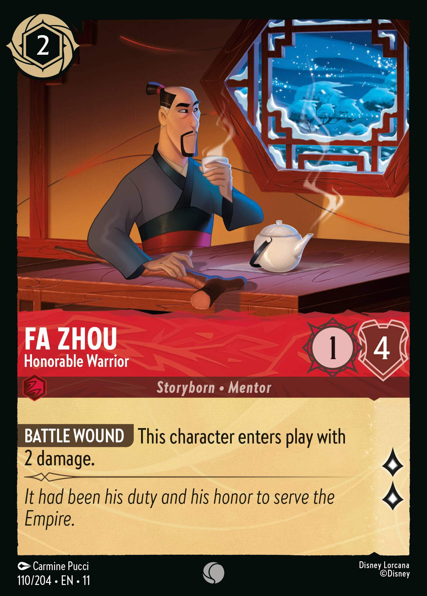 Fa Zhou - Honorable Warrior (110/204 - Winterspell)  Common