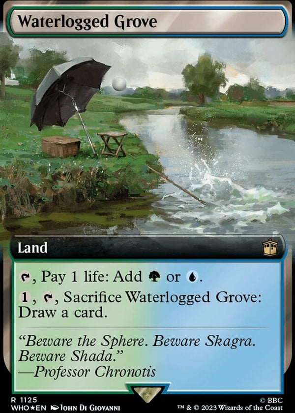 Waterlogged Grove [#1125 Surge Foil Extended Art Reprint] (WHO-R)