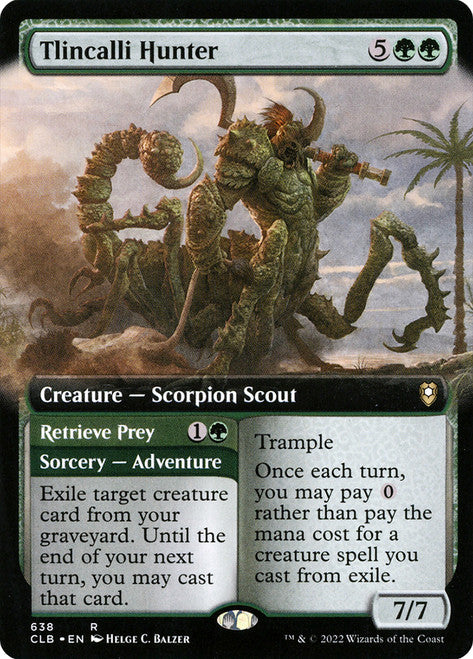 Tlincalli Hunter // Retrieve Prey [#638 Extendted Art Commander Decks] (CLB-R)